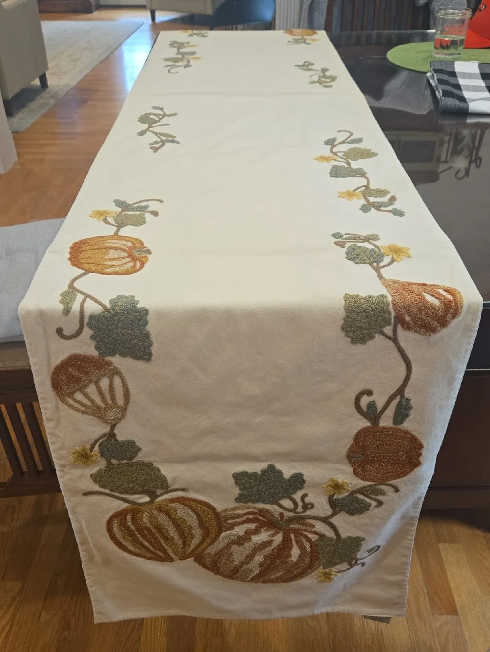 Pottery Barn Thanksgiving Table Runner 18x108inches